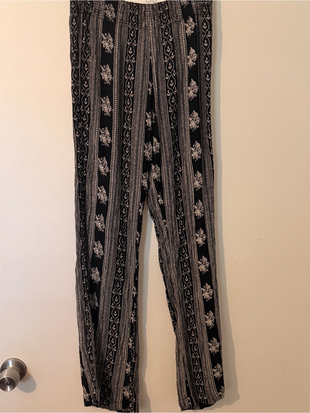 XXI Forever 21 Striped Floral Boho Pants Size M Whimsigoth Pants